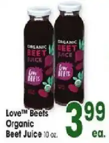 Jewel-Osco Love Beets Organic Beet Juice offer