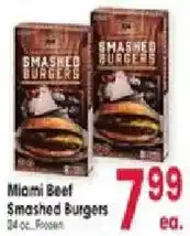 Jewel-Osco Miami Beef Smashed Burgers offer