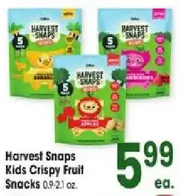 Jewel-Osco Harvest Snaps Kids Crispy Fruit Snacks offer