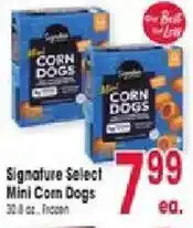 Jewel-Osco Signature Select Mini Corn Dogs offer