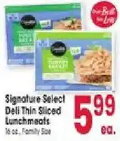 Jewel-Osco Signature Select Deli Thin Sliced Lunchmeats offer