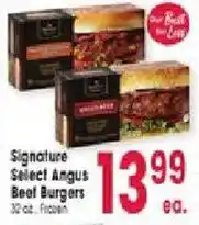 Jewel-Osco Signature Select Angus Beef Burgers offer