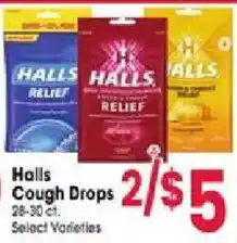 Jewel-Osco Halls Cough Drops offer