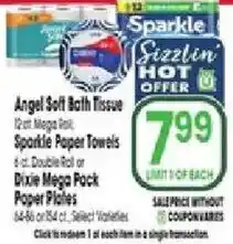 Jewel-Osco Sparkle Angel Soft Bath Tissue offer