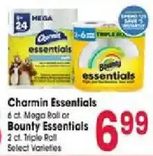 Jewel-Osco Charmin Essentials or Bounty Essentials offer