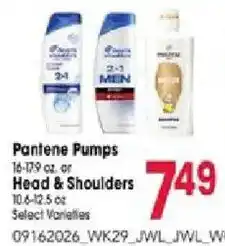 Jewel-Osco Pantene Pumps or Head & Shoulders offer