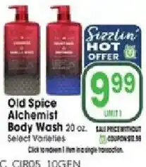 Jewel-Osco Old Spice Alchemist Body Wash offer