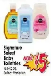 Jewel-Osco Signature Select Baby Toiletries offer