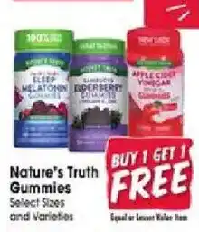 Jewel-Osco Nature's Truth Gummies offer