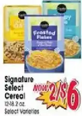 Jewel-Osco Signature Select Cereal offer