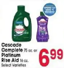Jewel-Osco Cascade complete platinum rise aid offer
