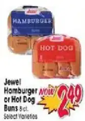 Jewel-Osco Jewel Hamburger or Hot Dog Buns offer