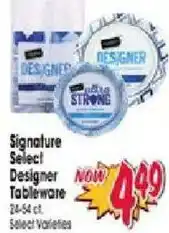 Jewel-Osco Signature Select Designer Tableware offer