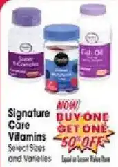 Jewel-Osco Signature Care Vitamins offer