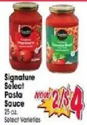 Jewel-Osco Signature Select Pasta Sauce offer