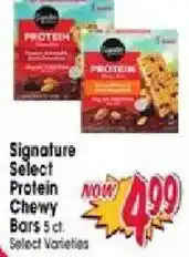Jewel-Osco Signature Select Protein Chewy Bars offer