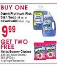 Jewel-Osco Dawn Platinum Plus Dish Soap offer