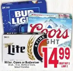 Jewel-Osco Miller, Coors or Budweiser offer