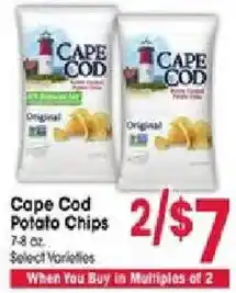 Jewel-Osco Cape Cod Potato Chips offer