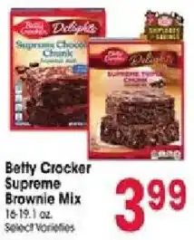 Jewel-Osco Betty Crocker Supreme Brownie Mix offer