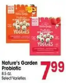 Jewel-Osco Nature's Garden Probiotic Yoggies offer