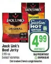 Jewel-Osco Jack Link's Beef Jerky offer