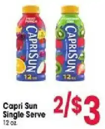 Jewel-Osco Capri Sun Single Serve offer