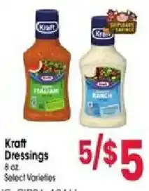 Jewel-Osco Kraft Dressings offer