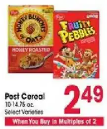 Jewel-Osco Post Cereal offer
