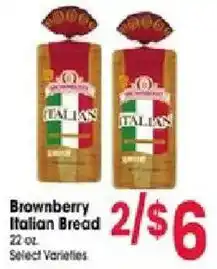 Jewel-Osco Brownberry Italian Bread offer