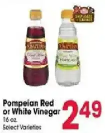 Jewel-Osco Pompeian Red or White Vinegar offer
