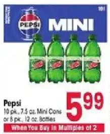 Jewel-Osco Pepsi mini offer