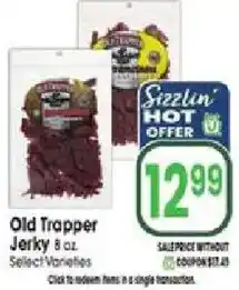 Jewel-Osco Old Trapper Jerky offer