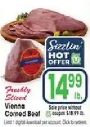 Jewel-Osco Sizzlin' Vienna Corned Beef offer