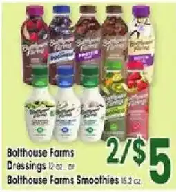 Jewel-Osco Bolthouse Farms Dressings or Smoothies offer