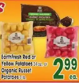 Jewel-Osco EarthFresh Red or Yellow Potatoes or Organic Russet Potatoes offer