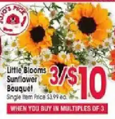 Jewel-Osco Little Blooms Sunflower Bouquet offer
