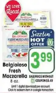 Jewel-Osco Belgioso Fresh Mozzarella offer