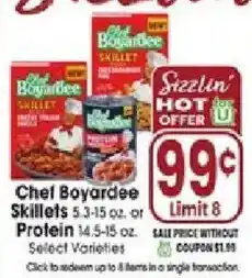 Jewel-Osco Chef Boyardee Skillets offer