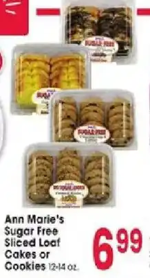 Jewel-Osco Ann Marie's Sugar Free Sliced Loaf Cakes or Cookies offer