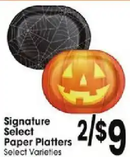 Jewel-Osco Signature Select Paper Platters offer