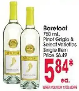 Jewel-Osco Barefoot offer