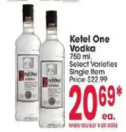 Jewel-Osco Ketel One Vodka offer