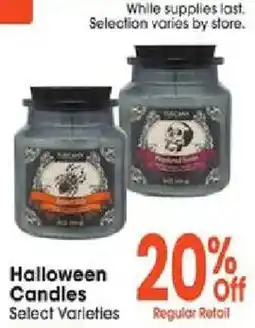 Jewel-Osco Tuscany Halloween Candles offer