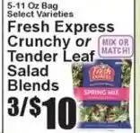 Super Fresh Fresh Express Salad Blends offer
