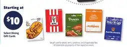 Family Dollar Select Dining Gift Cards offer