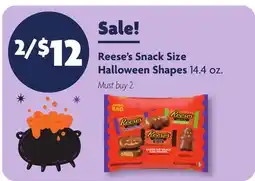 Family Dollar Reese's Snack Size Halloween Shapes offer