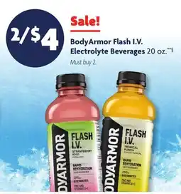 Family Dollar BodyArmor Flash I.V. Electrolyte Beverages offer