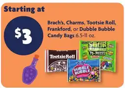 Family Dollar Brach's, Charms, Tootsie Roll, Frankford, or Dubble Bubble Candy Bags offer