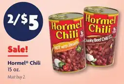 Family Dollar Hormel Chili offer